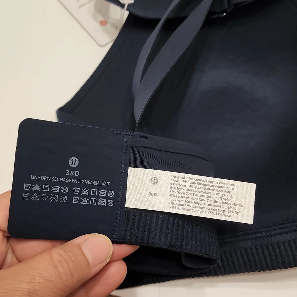 NEW Lululemon Air Support Bra - Navy blue - Picture 8 of 9
